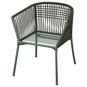 Ikea SegerÖn Armchair, outdoor, dark green offer