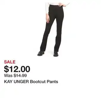 Marshalls KAY UNGER Bootcut Pants offer
