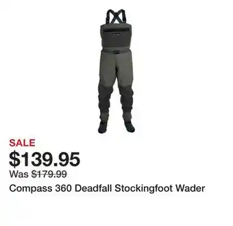 Dick's Sporting Goods Compass 360 Deadfall Stockingfoot Wader offer