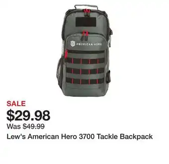 Dick's Sporting Goods Lew's American Hero 3700 Tackle Backpack offer