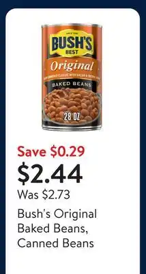 Walmart Bush's Original Baked Beans, Canned Beans offer
