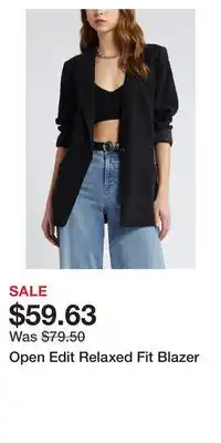 Nordstrom Open Edit Relaxed Fit Blazer offer