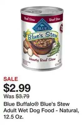 Petsmart Blue Buffalo Blue's Stew Adult Wet Dog Food - Natural, 12.5 Oz offer