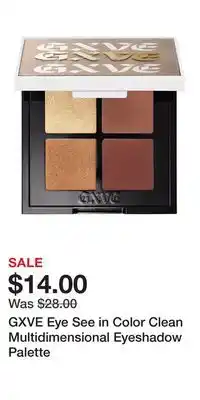 Kohl's GXVE Eye See in Color Clean Multidimensional Eyeshadow Palette offer