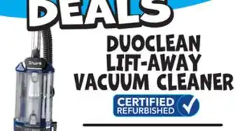 Ollie's DUOCLEAN LIFT-AWAY VACUUM CLEANER offer