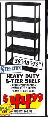 Ollie's HEAVY DUTY 5-TIER SHELF offer