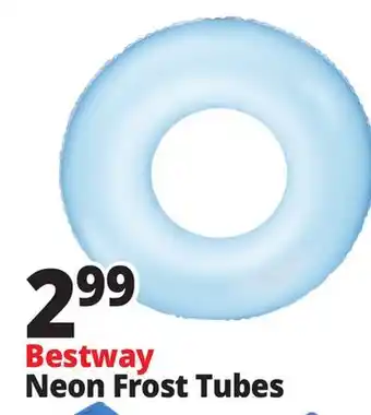 Ocean State Job Lot Bestway H2OGO! Inflatable Frosted Neon Swim Ring offer