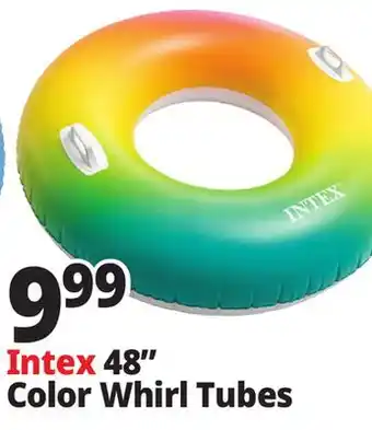 Ocean State Job Lot Intex Rainbow Ombre Tube offer