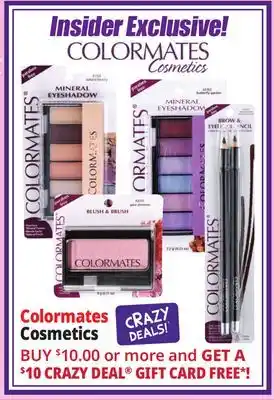 Ocean State Job Lot Colormates Cosmetics offer