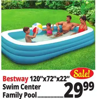 Ocean State Job Lot Bestway H2OGO! Family Swim Center Inflatable Pool 10' offer