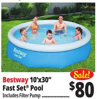 Ocean State Job Lot Bestway 10' x 30 Fast Set Above Ground Pool offer