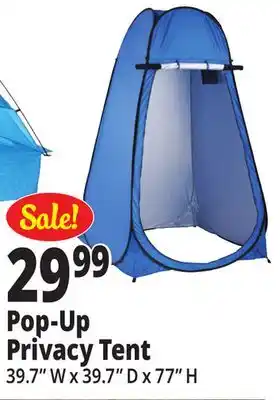 Ocean State Job Lot Pop-Up Privacy Tent offer