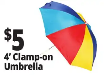 Ocean State Job Lot Clamp-On Beach Umbrella 4' offer