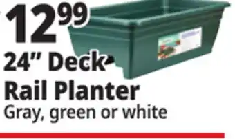 Ocean State Job Lot Gray Deck Rail Planter 24 offer