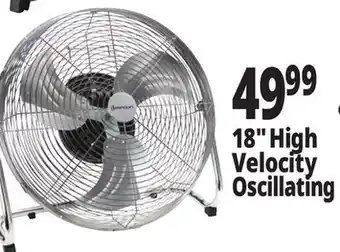 Ocean State Job Lot Penguin High Velocity Internal Oscillation Floor Fan 18 offer
