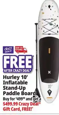 Ocean State Job Lot Hurley 10' Inflatable Stand-Up Paddle Board offer