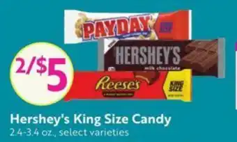 Lucky Supermarkets Hershey's King Size Candy offer