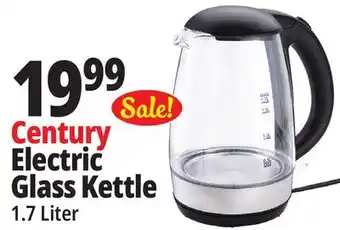 Ocean State Job Lot Century Glass Electric Tea Kettle 1.7 L offer