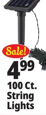 Ocean State Job Lot Solar LED String Lights 39' offer