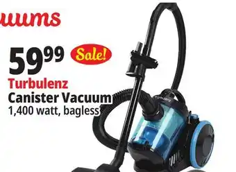 Ocean State Job Lot Turbulenz Dragonfly Bagless Canister Vacuum with Wheels offer