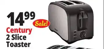 Ocean State Job Lot Century 2 Slice Wide Slot Toaster offer