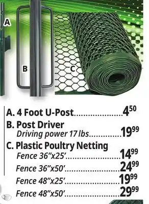 Ocean State Job Lot 4 Foot U-Post offer