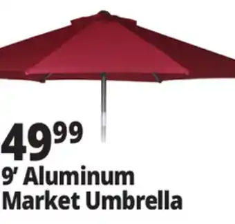 Ocean State Job Lot 9' Aluminum Market Umbrella with Tilt Striped offer