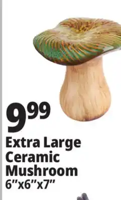 Ocean State Job Lot Extra Large Ceramic Mushroom offer