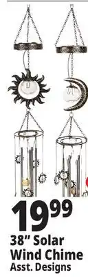 Ocean State Job Lot Solar Wind Chime 38 offer