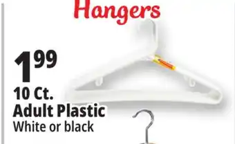 Ocean State Job Lot 10 Ct. Adult Plastic Hangers offer