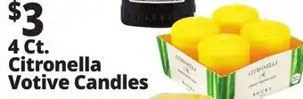 Ocean State Job Lot Citronella Insect Repellent Candles 4 Pack offer