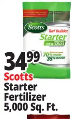 Ocean State Job Lot Scotts Turf Builder Starter Food for New Grass 5000 sq ft offer