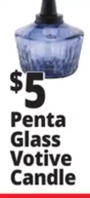 Ocean State Job Lot Penta Glass Votive Candle offer