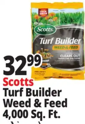 Ocean State Job Lot Scotts Turf Builder Weed & Feed 4,000 Sq. Ft offer