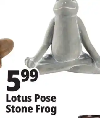 Ocean State Job Lot Lotus Pose Stone Frog offer