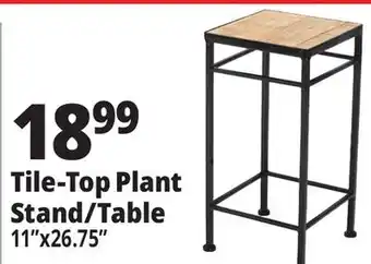 Ocean State Job Lot Tile-Top Plant Stand/Table offer