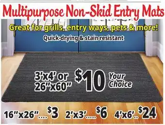 Ocean State Job Lot Doormats offer