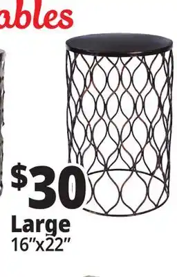 Ocean State Job Lot Patio Side Tables offer