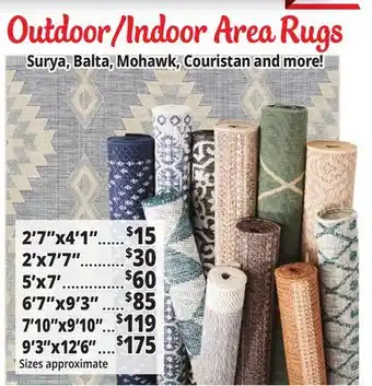 Ocean State Job Lot Outdoor/Indoor Area Rugs offer
