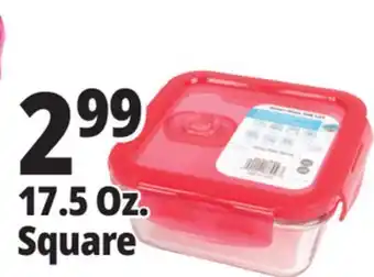 Ocean State Job Lot Glass Food Storage Container 19 oz offer