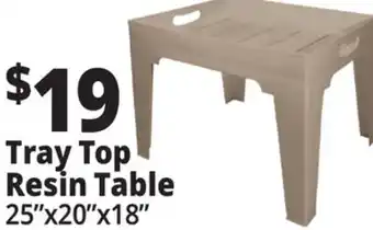Ocean State Job Lot Tray Top Resin Table offer