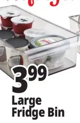 Ocean State Job Lot Large Clear Plastic Fridge Bin 8 x 14.5 x 4 offer