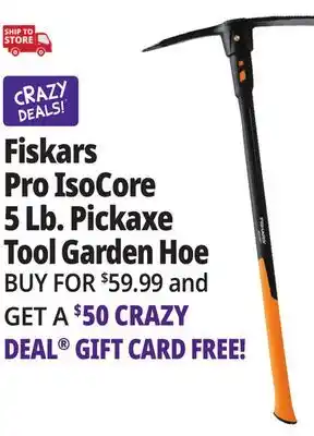 Ocean State Job Lot Fiskars Pro IsoCore 5lb Pickaxe Tool offer