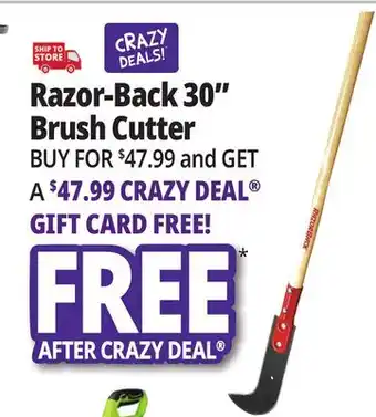Ocean State Job Lot Razor-Back 30 Brush Cutter offer