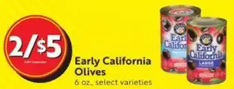 Lucky Supermarkets Early California Olives offer