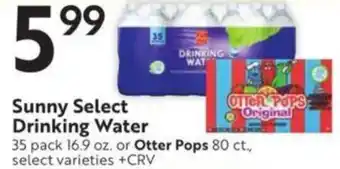 Lucky Supermarkets Sunny Select Drinking Water offer