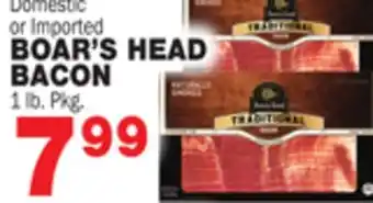 Bravo Supermarkets BOAR'S HEAD BACON offer