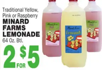 Bravo Supermarkets MINARD FARMS FARMS LEMONADE offer