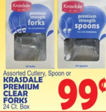 Bravo Supermarkets KRASDALE PREMIUM CLEAR FORKS offer