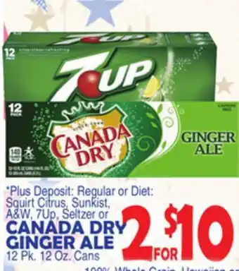 Bravo Supermarkets CANADA DRY GINGER ALE offer